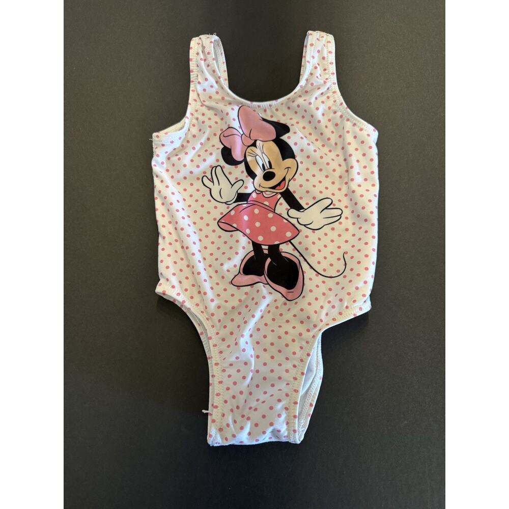 Girls Disney Junior Minnie One Piece Swimsuit Size 2T